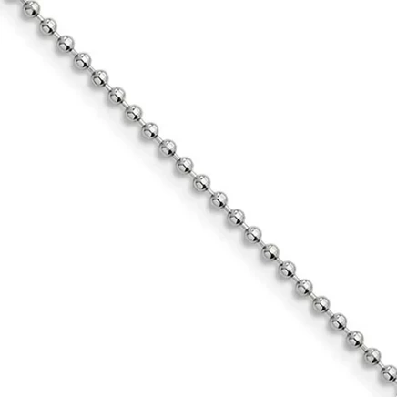 Цепочка Black Bow Jewelry, сталь, шарики, 2 мм