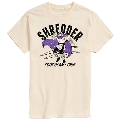 Мужская футболка с коротким рукавом Shredder Foot Clan кремового цвета с графическим рисунком