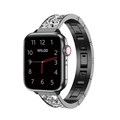 Ремешок Waloo для Apple Watch со стразами, черный