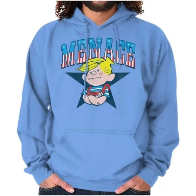 Ретро Толстовка с капюшоном Dennis The Menace American Star Толстовка с капюшоном Женская мужская лицензионная