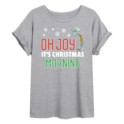 Женская футболка Oh Joy Its Christmas Morning с объемным рисунком серого цвета
