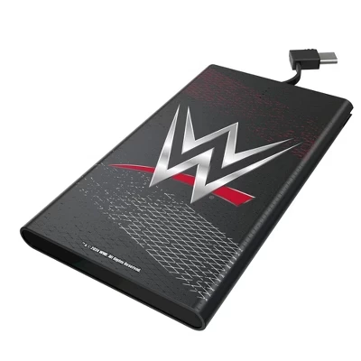 Портативный аккумулятор Keyscaper 5000 мА·ч плоский с кабелем, WWE
