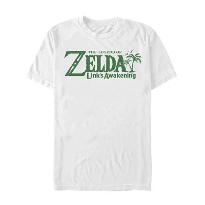 Мужская футболка Nintendo Zelda Link's Awakening, белая