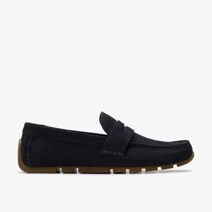 Мужские туфли Clarks Corsley Bar, замшевые, 10, синие