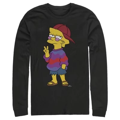 Мужская рубашка Cool Lisa с длинным рукавом черного цвета