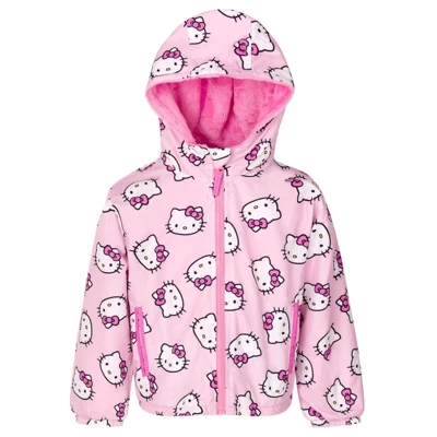 Куртка для девочек Hello Kitty на молнии, розовая