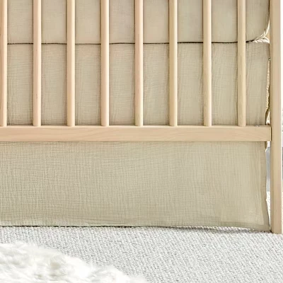 Юбка для кроватки Levtex Baby Cloud Muslin, бежевая