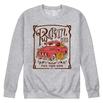 Мужской флисовый свитшот Ford Pumpkin Patch Truck, серый меланж