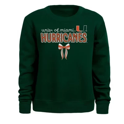 Толстовка с бантом для девочек Miami Hurricanes'