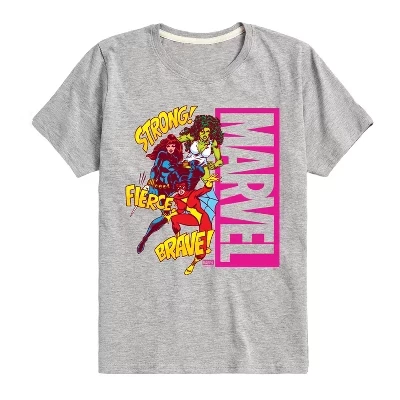 Женская футболка со звуковыми эффектами Super Hero Women с коротким рукавом и графическим рисунком athletic heather