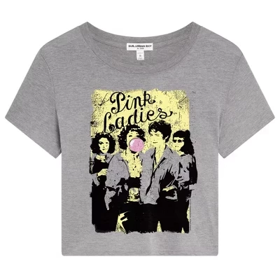 Женский розовый укороченный топ Ladies Dylan с коротким рукавом athletic heather
