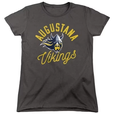 Женская футболка Augustana University Vikings цвета древесного угля