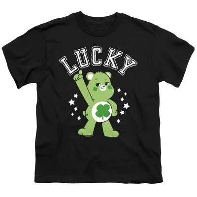 Футболка для мальчиков Good Luck Bear Lucky Collegiate, черная