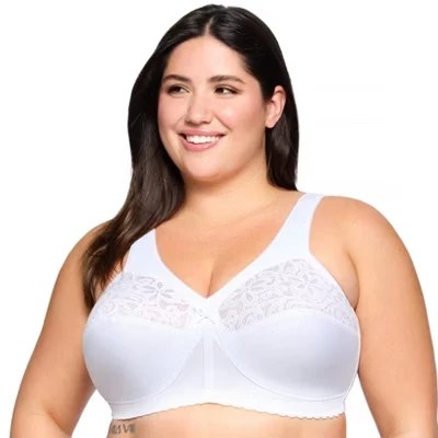 Женский бюстгальтер MagicLift Cotton Support без косточек 1001 White белый