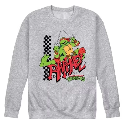 Мужской флисовый свитшот TMNT, граффити Рафаэля, меланжевый