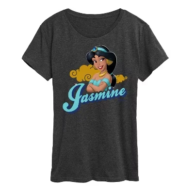 Женская футболка с коротким рукавом Jasmine Headshot и графическим рисунком heather charcoal