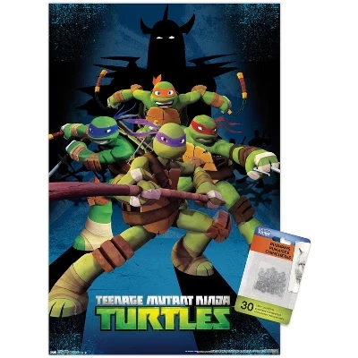 Постер Teenage Mutant Ninja Turtles с кнопками