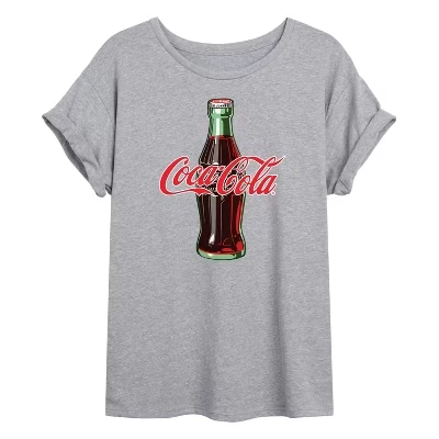 Женская футболка с объемным рисунком с логотипом Coca-cola - Coca-cola Bottle