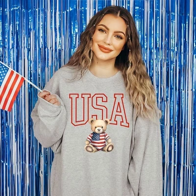 Толстовка USA Bear графитовая