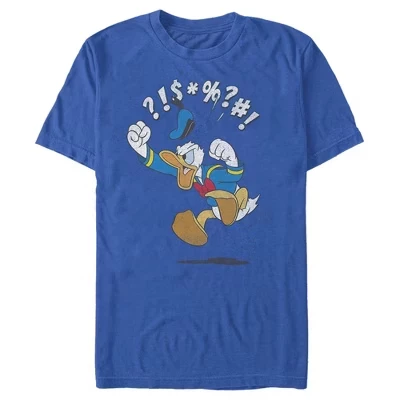 Мужская футболка Mickey & Friends с Дональдом Даком в стиле Angry Jump