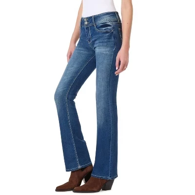 Женские джинсы Chrystie Pure Insta Stretch Juniors со средней посадкой, облегающие джинсы со средней посадкой Insta Stretch Juniors, большие размеры, chrystie pure