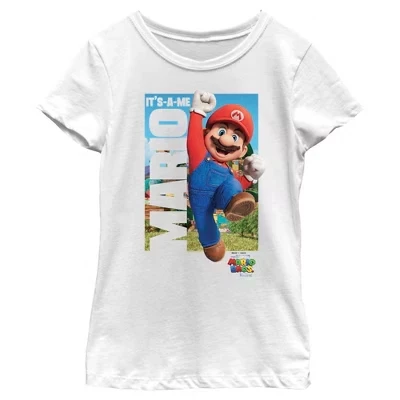 Детская футболка Super Mario Bros. Марио, белая