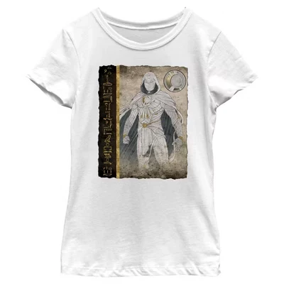 Футболка для девочек Marvel Moon Knight, белая