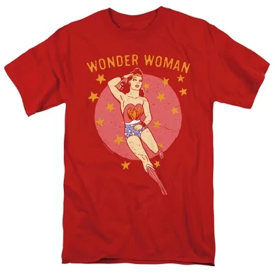 Футболка для взрослых Dc Wonder Circle красная