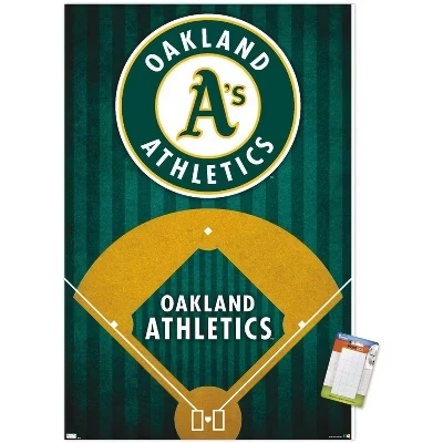 Постер Trends International MLB Oakland Athletics, белый