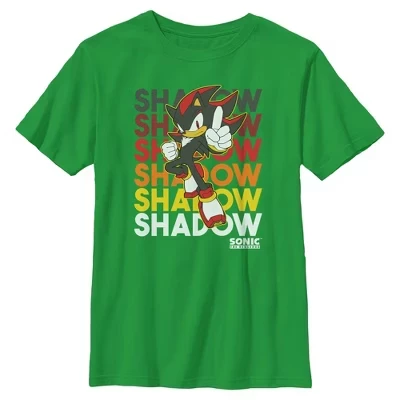 Футболка для мальчиков Sonic, Шэдоу, зеленая