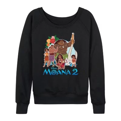 Женский лонгслив Moana с принтом, черный