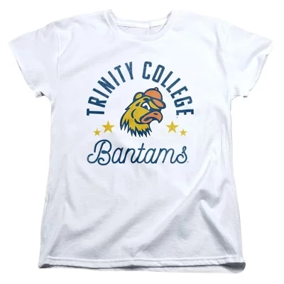 Женская футболка Trinity College Bantams белого цвета