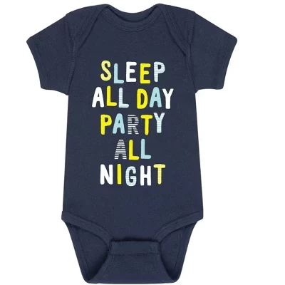 Боди для младенцев Instant Message Sleep All Day, синее