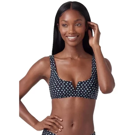 Женский спортивный топ-купальник Sporti Active Tidal Dots, черный