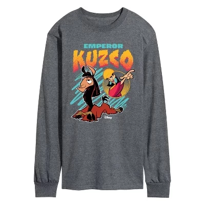 Мужская футболка Kuzco Bootleg Tee с длинным рукавом и графическим рисунком heather charcoal