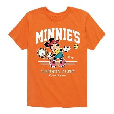 Футболка Minnies Tennis Club с коротким рукавом и рисунком оранжевого цвета
