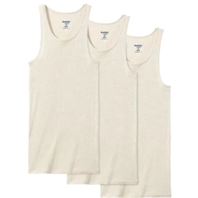Мужская майка KingSize Ribbed Cotton, 3 шт., нейтральная