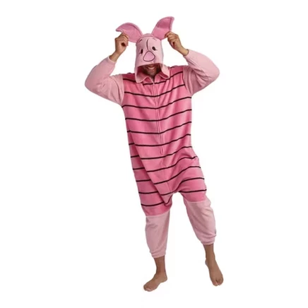 Унисекс комбинезон Winnie the Pooh Piglet кигуруми, розовый