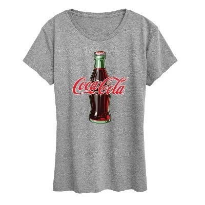Женская футболка Coca Cola Coke Bottle Logo, серая