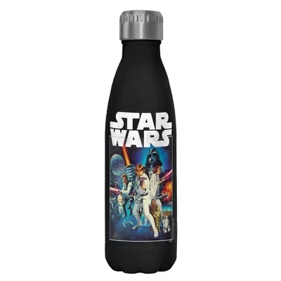 Стальная бутылка STAR WARS «Классический постер», черная