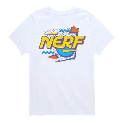 Футболка с коротким рукавом и графическим принтом с логотипом Nerf 90-х годов, белая