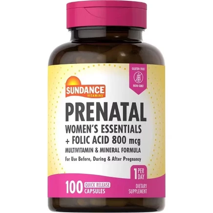 Женские витамины Sundance Prenatal 800 мкг, 100 шт