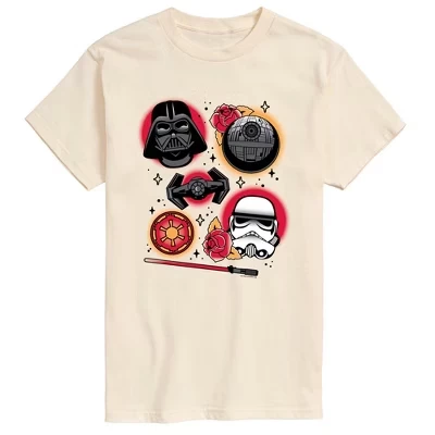 Мужская футболка Star Wars Empire Tattoo Flash, кремовая