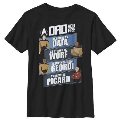Футболка для мальчиков Star Trek, черная