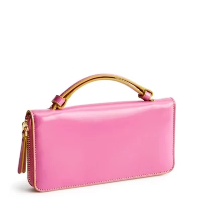Женский клатч Vera Bradley Accordion из экокожи, ibis rose