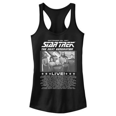 Женская спортивная майка Juniors Womens : Концертный плакат следующего поколения, черный