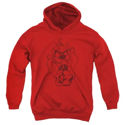 Худи для мальчиков Looney Tunes Faded Taz, красное