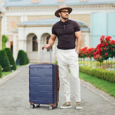 Жёсткий чемодан CuisinSmart 28 дюймов, синий