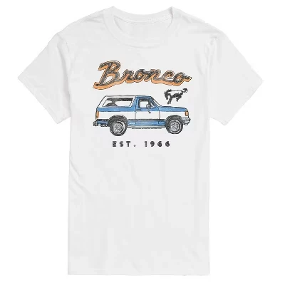 Мужская футболка Ford Bronco Est 1966, белая