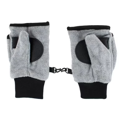 Детская зимняя флисовая перчатка без пальцев Polar Wear для детей 2-4 лет, трансформируемая в варежку